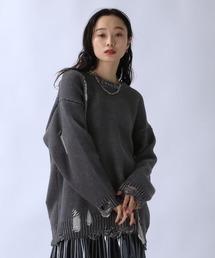 JEANASIS | 3Gペイントクラッシュプルオーバー/104639(ニット/セーター)