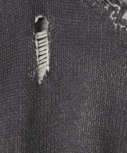 JEANASIS(ジーナシス)の「3Gペイントクラッシュプルオーバー/104639(ニット/セーター・レディース・チャコールグレー/ブルー/ライトグレー・FREE)」の20枚目の写真