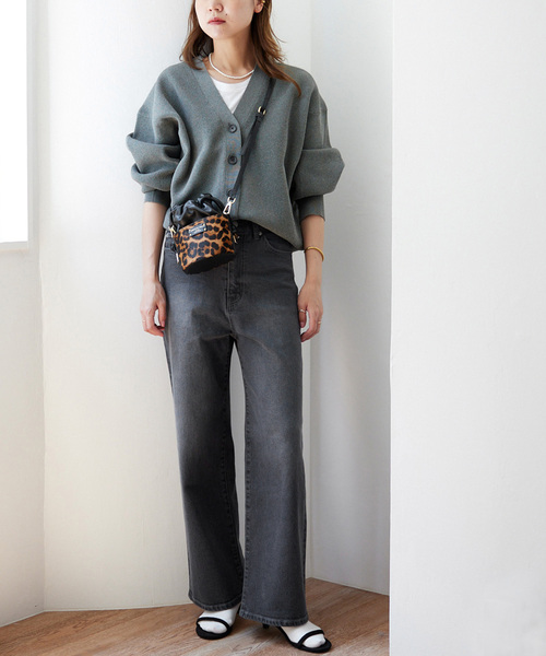 JOURNAL STANDARD relume(ジャーナルスタンダード レリューム)の「《追加2》ストレッチデニムストレート 5ポケット(デニムパンツ・レディース・チャコールグレー/ブルー系その他・36/38/40)」の4枚目の写真