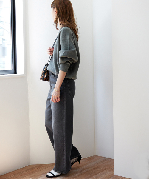 JOURNAL STANDARD relume(ジャーナルスタンダード レリューム)の「《追加2》ストレッチデニムストレート 5ポケット(デニムパンツ・レディース・チャコールグレー/ブルー系その他・36/38/40)」の6枚目の写真