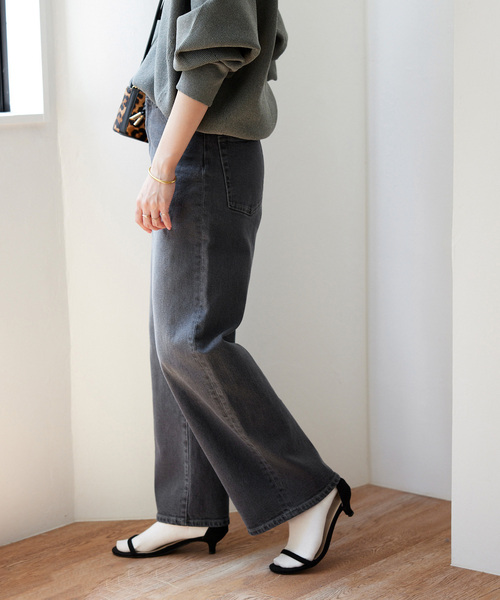 JOURNAL STANDARD relume(ジャーナルスタンダード レリューム)の「《追加2》ストレッチデニムストレート 5ポケット(デニムパンツ・レディース・チャコールグレー/ブルー系その他・36/38/40)」の9枚目の写真