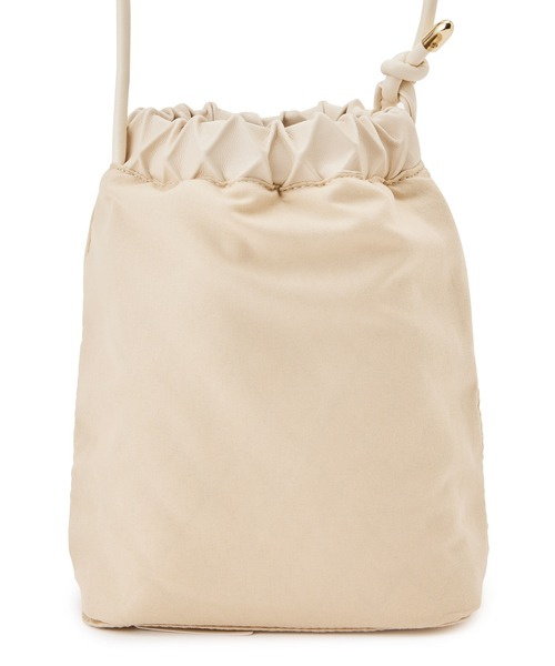 ROPE' PICNIC（ロペピクニック）の「スクエアエンボスドロストリングショルダーバッグ（ショルダーバッグ・レディース・シルバー/ピンク/ブラック/キナリ・FREE）」の14枚目の写真