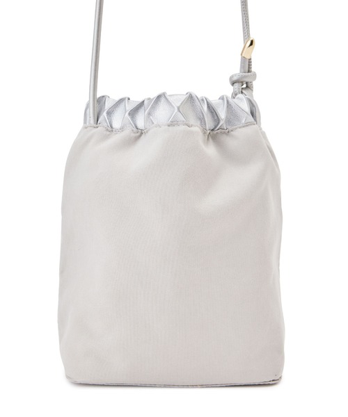 ROPE' PICNIC（ロペピクニック）の「スクエアエンボスドロストリングショルダーバッグ（ショルダーバッグ・レディース・シルバー/ピンク/ブラック/キナリ・FREE）」の17枚目の写真