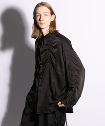 HARE | ストリングギャザーシャツ(HARE)(シャツ/ブラウス)