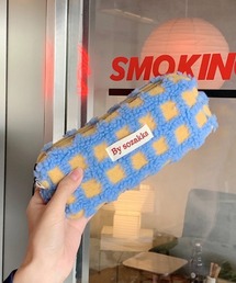 Pochi Pouch（ポチポーチ）の「Pochi Pouch/ワッフル グリッド もこもこ ポーチ（ポーチ）」
