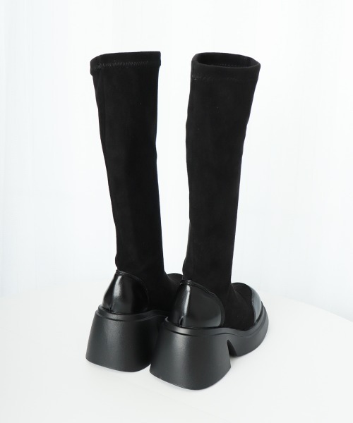 Miniministore(ミニミニストア)の「厚底ブーツ ニーハイブーツ ロングブーツ(ブーツ・レディース・ブラック・22.5cm/23.0cm/23.5cm/24.0cm/25.0cm/24.5cm)」の11枚目の写真