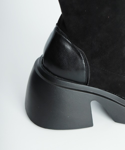 Miniministore(ミニミニストア)の「厚底ブーツ ニーハイブーツ ロングブーツ(ブーツ・レディース・ブラック・22.5cm/23.0cm/23.5cm/24.0cm/25.0cm/24.5cm)」の14枚目の写真