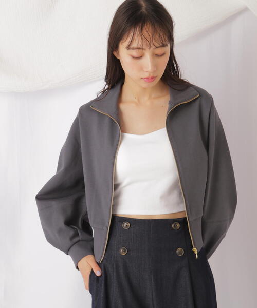 JILL by JILL STUART(ジルバイジルスチュアート)の「◇スウェットランタンブルゾン(ブルゾン・レディース・グレー系その他/ベージュ・FREE)」の4枚目の写真