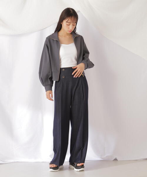 JILL by JILL STUART(ジルバイジルスチュアート)の「◇スウェットランタンブルゾン(ブルゾン・レディース・グレー系その他/ベージュ・FREE)」の6枚目の写真