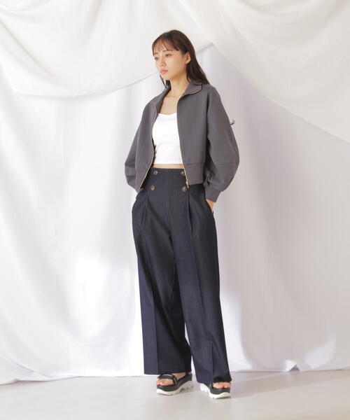 JILL by JILL STUART(ジルバイジルスチュアート)の「◇スウェットランタンブルゾン(ブルゾン・レディース・グレー系その他/ベージュ・FREE)」の7枚目の写真