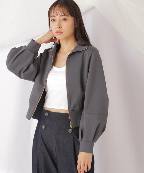 JILL by JILL STUART(ジルバイジルスチュアート)の「◇スウェットランタンブルゾン(ブルゾン・レディース・グレー系その他/ベージュ・FREE)」の8枚目の写真