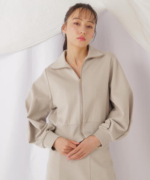 JILL by JILL STUART(ジルバイジルスチュアート)の「◇スウェットランタンブルゾン(ブルゾン・レディース・グレー系その他/ベージュ・FREE)」の9枚目の写真