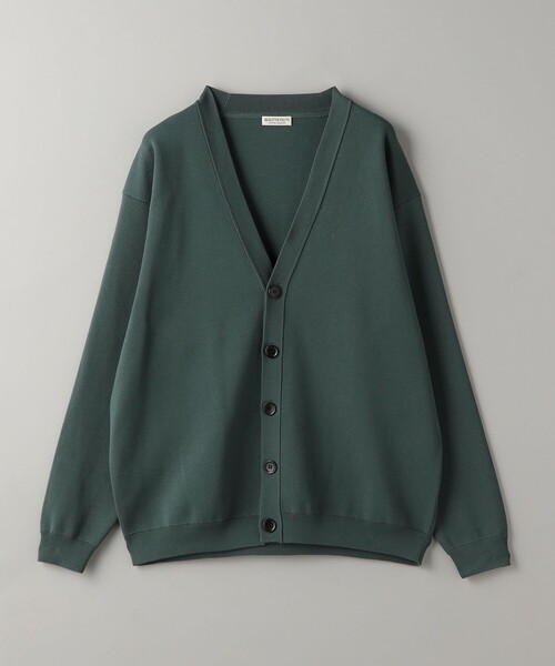 BEAUTY&YOUTH UNITED ARROWS（ビューティーアンドユースユナイテッドアローズ）の「ハイブリッド ミラノリブ Vネック カーディガン ‐ウォッシャブル‐（カーディガン/ボレロ・メンズ・オリーブ/ネイビー/ナチュラル・S/XL/L/M）」の2枚目の写真