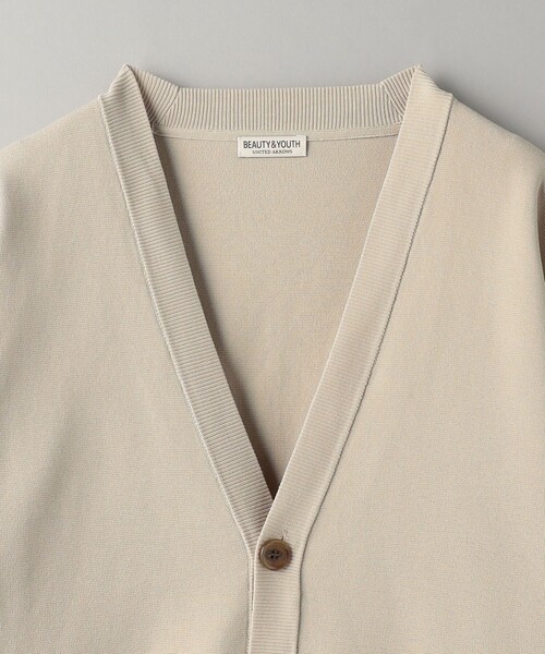 BEAUTY&YOUTH UNITED ARROWS（ビューティーアンドユースユナイテッドアローズ）の「ハイブリッド ミラノリブ Vネック カーディガン ‐ウォッシャブル‐（カーディガン/ボレロ・メンズ・オリーブ/ネイビー/ナチュラル・S/XL/L/M）」の19枚目の写真