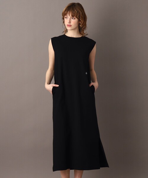 DRESSTERIOR(ドレステリア)の「【前後2WAY/洗える/大人カジュアル】エシカルオーガニックコットンワンピース(ワンピース・レディース・ブラック/ライトブルー/グレー・34/38/36)」の5枚目の写真