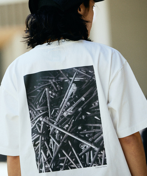 Snow Peak(スノーピーク)の「SNOW PEAK × JOURNAL STANDARD / 別注 UCCP Solid Stake Tshirt(Tシャツ/カットソー・メンズ・ブラック/ホワイト・X-LARGE/LARGE/MEDIUM)」の14枚目の写真