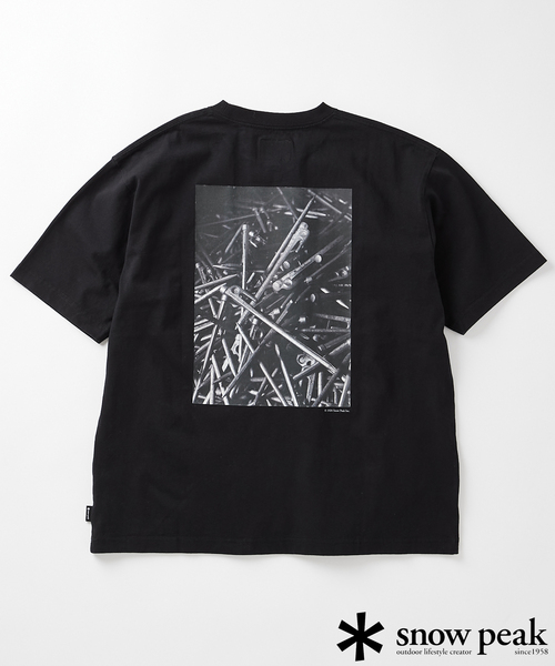 Snow Peak(スノーピーク)の「SNOW PEAK × JOURNAL STANDARD / 別注 UCCP Solid Stake Tshirt(Tシャツ/カットソー・メンズ・ブラック/ホワイト・X-LARGE/LARGE/MEDIUM)」の16枚目の写真