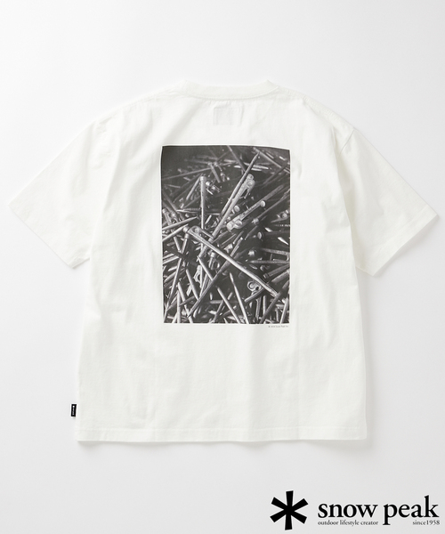 Snow Peak(スノーピーク)の「SNOW PEAK × JOURNAL STANDARD / 別注 UCCP Solid Stake Tshirt(Tシャツ/カットソー・メンズ・ブラック/ホワイト・X-LARGE/LARGE/MEDIUM)」の18枚目の写真