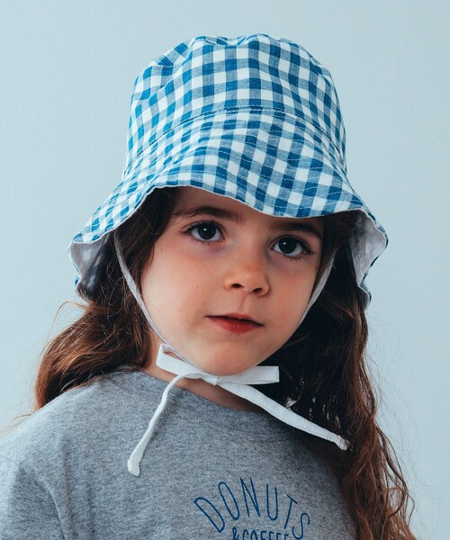 こども ビームス（コドモビームス）の「こども ビームス /  リバーシブル ハット（48～50cm）（ハット・キッズ・イエロー/ブルー・50㎝/48㎝）」の2枚目の写真