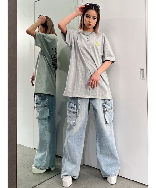 GYDA（ジェイダ）の「【ZOZO限定！！】FANCY COFFEE BUNNY BIG Tシャツ（Tシャツ/カットソー・レディース・オフホワイト/グレー/ブラック・FREE）」の17枚目の写真