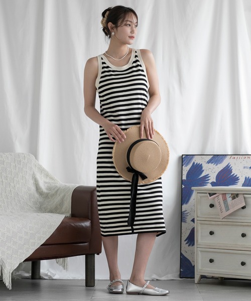 paloma wool アイボリー ノースリーブ ニットワンピース 楽天市場】ニット ワンピース ノースリーブ ロング丈 レディース