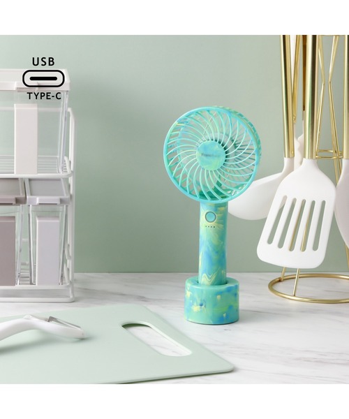 Francfranc(フランフラン)の「フレ ハンディファン(扇風機)(生活家電・レディース・イエロー/オレンジ/ピンク/グリーン・FREE)」の3枚目の写真