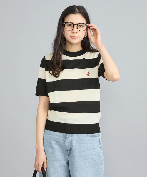 BEVERLY HILLS POLO CLUB(ビバリーヒルズポロクラブ)の「【WEB限定】BEVERLY HILLS POLO CLUB(ビバリーヒルズポロクラブ)コンパクトニット(ニット/セーター・レディース・その他1/ブラック・M)」の4枚目の写真