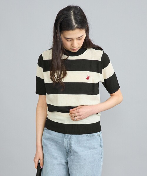 BEVERLY HILLS POLO CLUB(ビバリーヒルズポロクラブ)の「【WEB限定】BEVERLY HILLS POLO CLUB(ビバリーヒルズポロクラブ)コンパクトニット(ニット/セーター・レディース・その他1/ブラック・M)」の5枚目の写真
