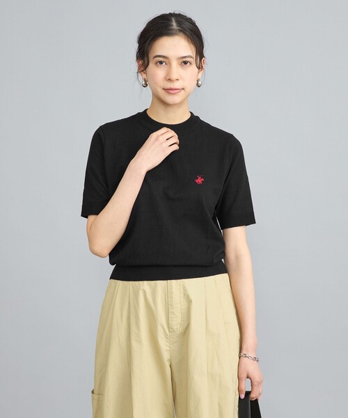 BEVERLY HILLS POLO CLUB(ビバリーヒルズポロクラブ)の「【WEB限定】BEVERLY HILLS POLO CLUB(ビバリーヒルズポロクラブ)コンパクトニット(ニット/セーター・レディース・その他1/ブラック・M)」の7枚目の写真