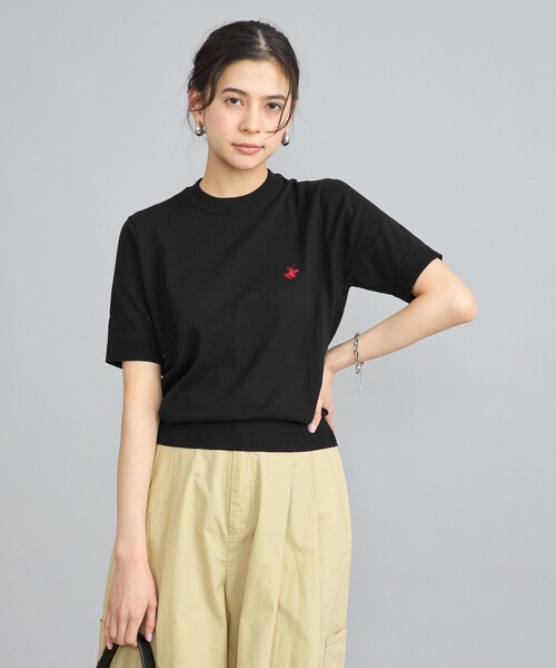 BEVERLY HILLS POLO CLUB(ビバリーヒルズポロクラブ)の「【WEB限定】BEVERLY HILLS POLO CLUB(ビバリーヒルズポロクラブ)コンパクトニット(ニット/セーター・レディース・その他1/ブラック・M)」の9枚目の写真