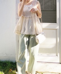 RUBY AND YOU | シアーフリルキャミソール(キャミソール)