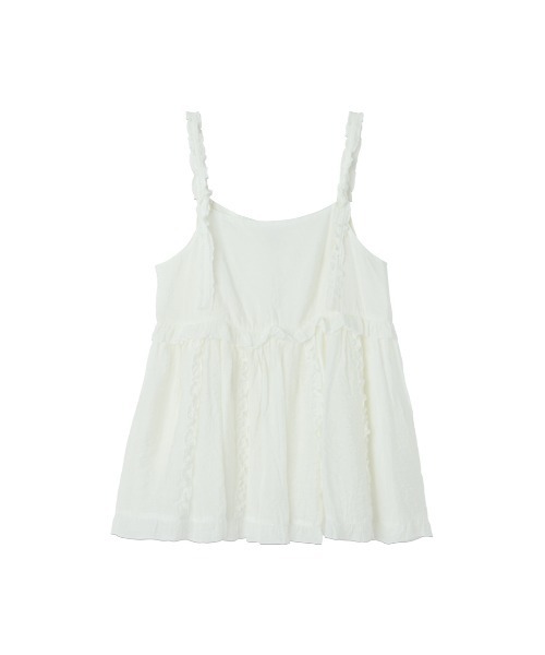 RUBY AND YOU（ルビーアンドユー）の「シアーフリルキャミソール（キャミソール・レディース・ベージュ系その他/オフホワイト・FREE）」の17枚目の写真