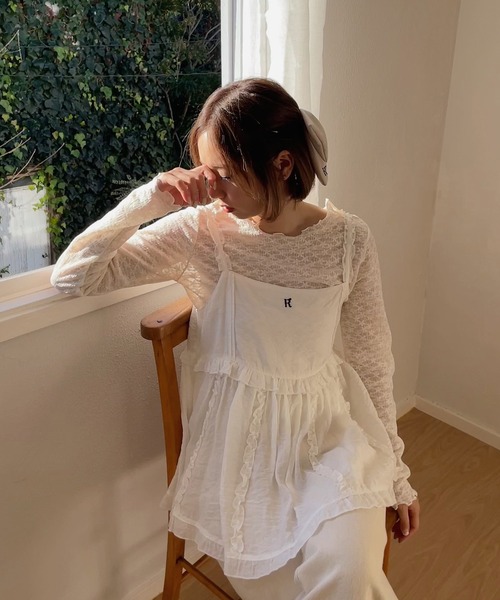 RUBY AND YOU（ルビーアンドユー）の「シアーフリルキャミソール