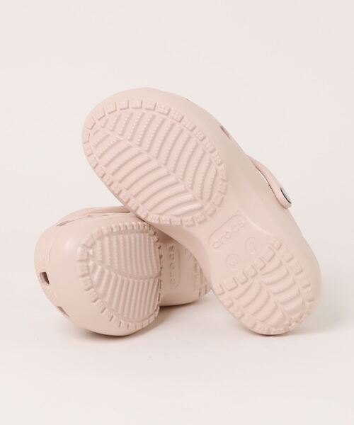 crocs(クロックス)の「【LADIES】crocs/CL PL CLOG クラシック プラットフォーム クロッグ 2976132(サンダル・レディース・ホワイト/ブラック/ピンク・MEDIUM/SMALL)」の6枚目の写真