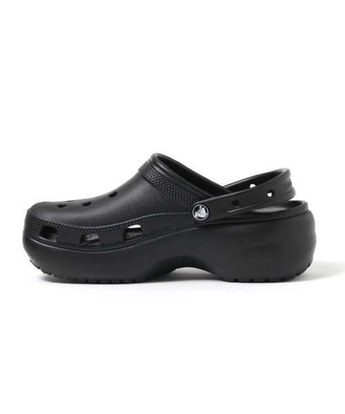crocs(クロックス)の「【LADIES】crocs/CL PL CLOG クラシック プラットフォーム クロッグ 2976132(サンダル・レディース・ホワイト/ブラック/ピンク・MEDIUM/SMALL)」の17枚目の写真