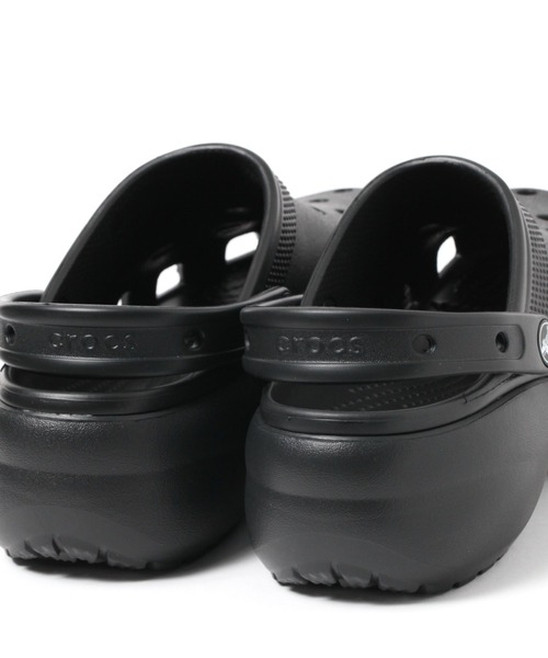 crocs(クロックス)の「【LADIES】crocs/CL PL CLOG クラシック プラットフォーム クロッグ 2976132(サンダル・レディース・ホワイト/ブラック/ピンク・MEDIUM/SMALL)」の10枚目の写真