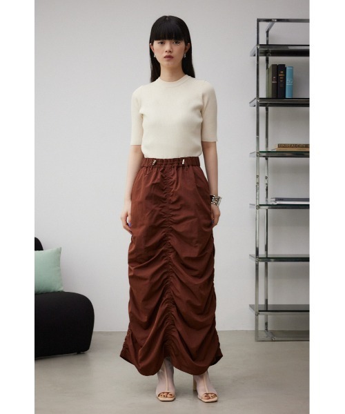 AZUL by moussy(アズールバイマウジー)の「カーゴロングスカート(スカート・レディース・ブラウン/オフホワイト/ブラック・SMALL/MEDIUM)」の14枚目の写真
