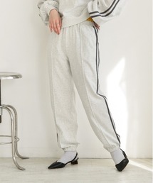 ピンタック サイドラインジョガーパンツ