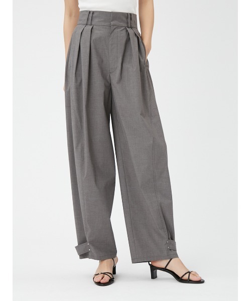 Frey KNIT COCOON PANTS グレー バーバリーブラックレーベルノバ  