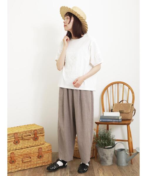 Samansa Mos2（サマンサ モスモス）の「パーツレース貼りカットソー（T