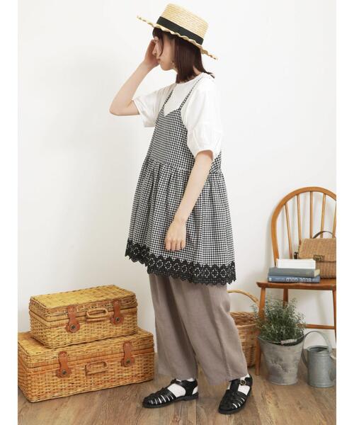 Samansa Mos2（サマンサ モスモス）の「パーツレース貼りカットソー（T