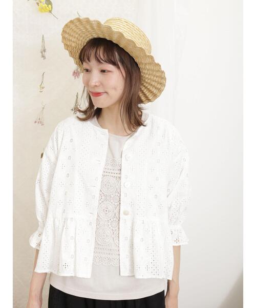 Samansa Mos2（サマンサ モスモス）の「パーツレース貼りカットソー（T