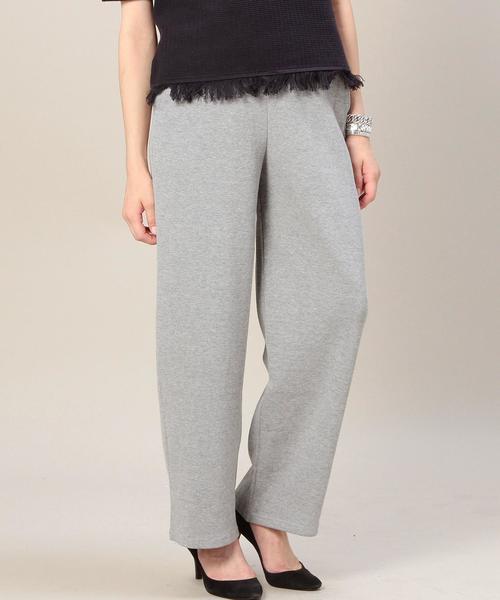 BEAUTY&YOUTH UNITED ARROWS(ビューティーアンドユースユナイテッドアローズ)の「BY リブダブルフェイスパンツ ◆(その他パンツ・レディース・ブラック/ライトグレー・フリー)」の1枚目の写真