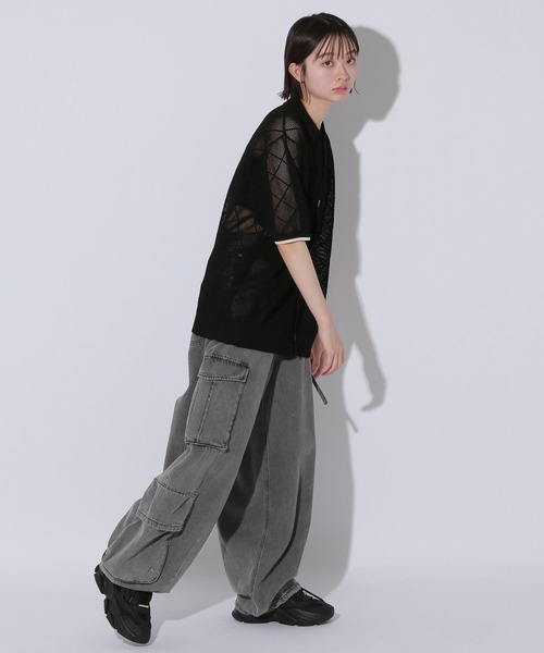 PAGEBOY Anui ワイドイージーデニム　メガサイズ M2 ブラック Anui/3サイズ展開】ワイドイージーデニム【再入荷】 | [公式