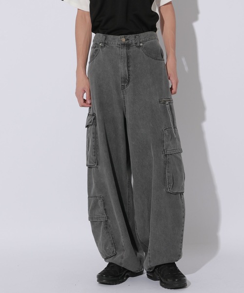 Anui(アニュイ)の「【UNISEX/2サイズ展開】カーゴイージーデニム(デニムパンツ・レディース・ライトブルー/ライトブラック・MEDIUM/SMALL)」の22枚目の写真