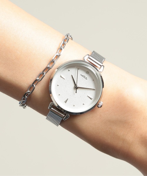 セール】【SETUP7】ウォータープルーフステンレスリップルウォッチ