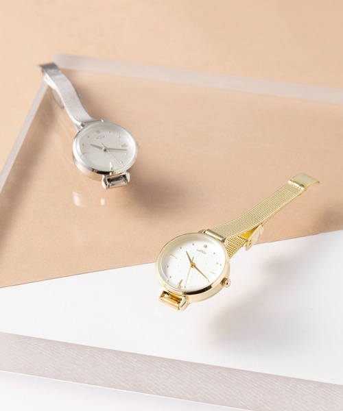 セール】【SETUP7】ウォータープルーフステンレスリップルウォッチ