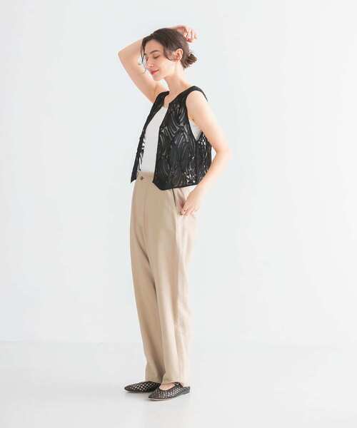 URBAN RESEARCH（アーバンリサーチ）の「レースジレ（シャツ/ブラウス・レディース・オフホワイト/ブラック・FREE）」の14枚目の写真