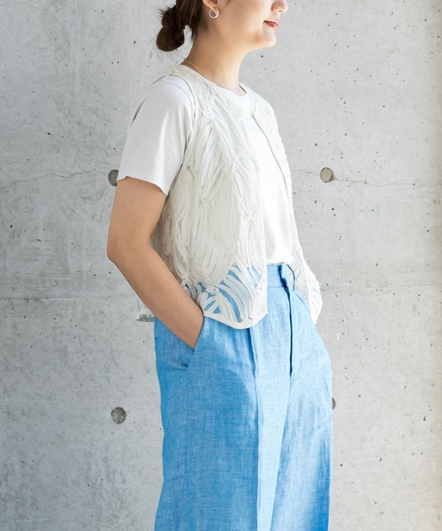 URBAN RESEARCH（アーバンリサーチ）の「レースジレ（シャツ/ブラウス・レディース・オフホワイト/ブラック・FREE）」の17枚目の写真