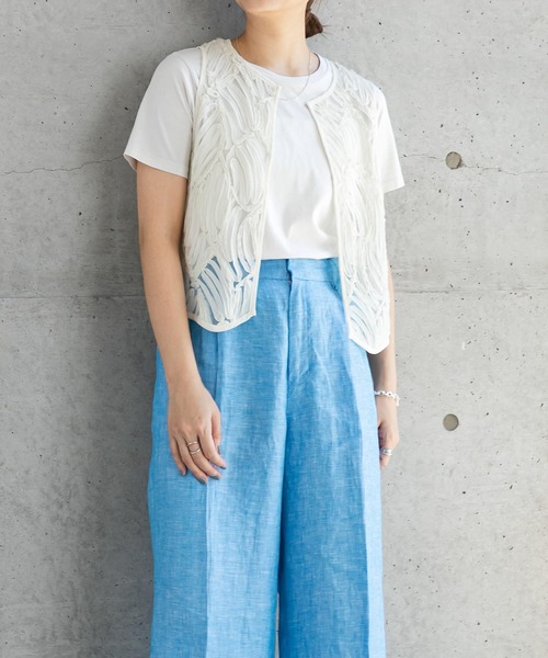 URBAN RESEARCH（アーバンリサーチ）の「レースジレ（シャツ/ブラウス・レディース・オフホワイト/ブラック・FREE）」の19枚目の写真